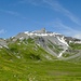 Breit-Blick über die Ebene Euloi...; mit unserem Zwischenziel Col du Fenestral...
