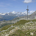 Gipfelkreuz Rossbodenstock mit Urner Alpen