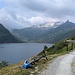 Ich fuhr mit dem E-Bike bis ans südliche Ende vom Stausee.