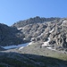 Unsere Route mit Direktanstieg, im Schatten