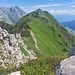 Blick vom Stöllen-Ostgipfel auf das nächste Gipfelziel