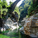 Toller Badeplatz, direkt unter der Ponte Romano.