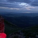Blick zurück im Aufstieg der Nasenlöcher