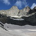 Der Aufstieg zum Col de la Balmette erfolgt durch das obere Schneecouloir.