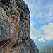 Tag 2: <br />Torre Grande Westgipfel - Bergführerweg<br />Blick in die Schlüsselstelle