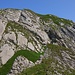 Der Gipfelanstieg zum Auenfelder Horn folgt der auffälligen Rinne.