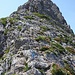 Der Einstieg zum Karhornklettersteig (Ost)