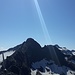 Blick vom Kleinen zum Großen Rotstein. Der Verbindungsgrat ist sehr schwer.