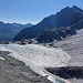 Auf diesem Schutthang haben wir den See bzw. das Fleischbachkees umrundet.