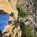 Tiefblick aus dem Klettersteig.