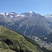 Fletschorn, Lagginhorn e Weissmies da sinistra a destra
