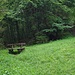 dritte Rastbank - im Grünen