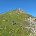 Aufstieg zum Nördlichen Schafgafall. Vom Süden her einfach, vom Saulajoch im Norden recht steil