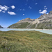 Zurück an den grünen Gestaden entlang dem Lac des Dix: hier könnte man stundenlang vor sich hinträumend wandern, doch ehe man sich's versieht, steht man schon an der Staumauer...