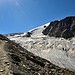 Auf der Moräne nach der Hütte