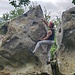 Diesen Boulder konnte ich nicht knacken. Ich komme nochmal vorbei.