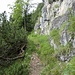 Pfad/Steig im Aufstieg zum Katzenkopf<br />Nach BY- Atlas Kramersteig