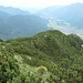 Rückblick auf den Aufstiegsweg zum Katzenkopf
