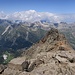 Über den Vorgipfel mit Sicht nach Maloja und den Silser See