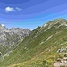 Blick vom Gipfel (Motto della Croce) in Richtung Sas Piz