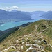 Blick zurück im Aufstieg zum Sas Piz - es wird etwas felsdurchsetzter