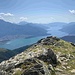 Blick zurück im Aufstieg zum Sas Piz