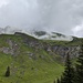 Nebelfetzen am Piz Toissa.