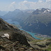 Lago di Sils e lago di Silvaplana, Piz Duan e Piz Lagrev.