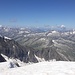 Die steilen Felsgipfel der Reichenspitzgruppe.