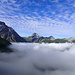 Der Nebel liegt unter uns