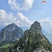 Toller Ausblick vom Haggenspitz hinüpber zum kl. und gr. Mythen