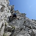 Blick hinauf in die "neue" Variante / Verschneidung