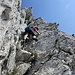 Blick hinauf in die "neue" Variante / Verschneidung