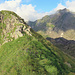 Rückblick zum Hauptgipfel der Burg.