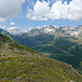 Blick zum Nufenenpass und zu den Berner Hochalpen