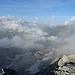 Der Grimselpass wird nun zusehends von Wolken überzogen...