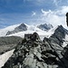 ...dann geht es zur Cabane de Tracuit, die in herrlicher Lage auf einem Felsen über dem Turtmanngletscher liegt.