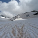 ...und dann geht es über den zunächst flachen Turtmanngletscher...