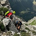 Am Wandbuch am Ausstieg des NW Grat
