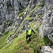 Umgehung der steilen Stufe unterhalb des Steinmännchen - gut gehbar am Ende etwas schuttig