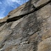 Must Klettern 6c: Im schwarzen Teil oben die Schlüsselpassage mit den geschlagenen Löchern