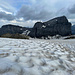 Titlis Nordwand. Unten links das Felshäufchen des Uratstocks. 