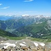 Böses Weibl (3119 m),<br />Blick nach Nordwesten über das Kalser Tal zum Großvenediger