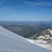 Am Horizont sieht man die westlichen Berner Alpen mit dem Diableretgletscher...