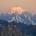 Mont Blanc in den ersten Sonnenstrahlen...