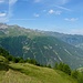 "Pano-Blick" zurück an die Westflanke vom Val d'Herens