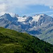 tolle Aussicht auf Aiguilles Rouges d'Arolla und dem vorgelagerten Gletscher "Glacier de la Vouasson"