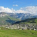 herrliche Sicht von der Carschinahütte zum Schollberg und Rätschahorn