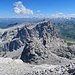 die Aussicht vom Grossen Turm über den Mittleren und Kleinen Turm zur Sulzfluh