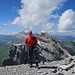 wunderbares Wetter auf dem Grossen Turm, Freude herrscht! dieses Bild hat ein mir unbekannter Berggänger gemacht. Ich selber war wie meistens alleine unterwegs.